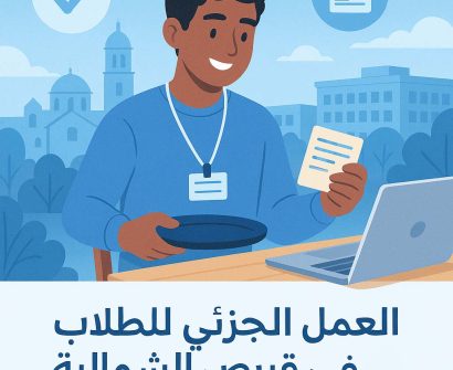 طالب دولي يحمل تصريح عمل ويشرب القهوة أثناء البحث عن وظائف بدوام جزئي في قبرص الشمالية عام 2025